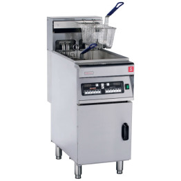 Friteuse Électrique Professionnelle Autoportante Monocuve 18kW 28 litres Programmable | Adexa DF28LD
