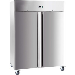 Réfrigérateur professionnel Armoire verticale 1476 litres Inox Double porte GN2/1 Refroidissement ventilé | Adexa R1400V