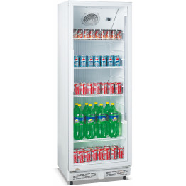 Refroidisseur de bouteilles professionnel 326 litres Refroidissement assisté par ventilateur Porte battante Blanc | Adexa LG360XP