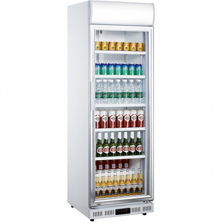 Refroidisseur de boisson professionnel 402 litres Refroidissement assisté par ventilateur Porte battante | Adexa LG402DF