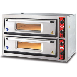 Four à pizza électrique Premium 2 chambres 920x620mm Capacité 6+6 pizzas à 12" 230V/1 phase | Adexa PF9262DE
