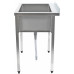 Lavabo à casseroles professionnel Acier inoxydable 1 bac Crédence 1200x600x900mm Pieds carrés | Adexa PSA12060