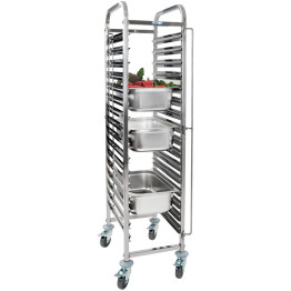 Grille/Plateau/Plateau Chariot Inox Gastronorm GN1/1 15 niveaux | Adexa RT1115