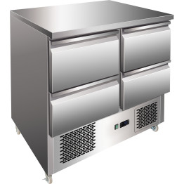 Comptoir de préparation réfrigéré 4 tiroirs | Adexa 4DS11