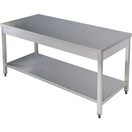 Table de travail professionnelle Étagère inférieure en acier inoxydable 1400x600x900mm | Adexa THATS146
