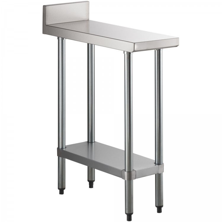 Table de travail commerciale en acier inoxydable, étagère inférieure, support 300x700x900mm | Adexa WT7030GB