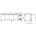 Comptoir Congélateur Professionnel Ventilé 4 portes Profondeur 600mm | Adexa FS41V