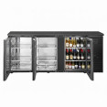 Réfrigérateur de bar à 3 portes 2002×515×860 mm Noir | Adexa JTA408