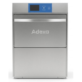 Lave-vaisselle professionnel sous comptoir avec panier de 500 mm, 220 V, avec vidange, distributeur de détergent et pompe de rinçage | Adexa DAVS106