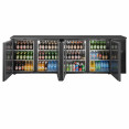 Réfrigérateur de bar 4 portes, finition noire haut de gamme, dimensions 25422 x 515 x 860 mm | Adexa JTA414 Réfrigérateur de bar 4 portes, finition noire haut de gamme, dimensions 25422 x 515 x 860 mm | Adexa JTA414