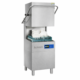 Lave-vaisselle commercial numérique à passage continu, 60 paniers/h, 380 V, avec pompe à détergent et de rinçage | Adexa DAVS104 Lave-vaisselle commercial numérique à passage continu, 60 paniers/h, 380 V, avec pompe à détergent et de rinçage | Adexa DAVS104
