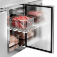 Comptoir réfrigéré commercial 2 portes 4 tiroirs Profondeur 700 mm | Adexa 4DRG42V
