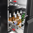 Réfrigérateur de bar haut de gamme avec 1 porte et 2 tiroirs, dimensions 1462 × 515 × 860 mm, finition noire | Adexa JTA404 Réfrigérateur de bar haut de gamme avec 1 porte et 2 tiroirs, dimensions 1462 × 515 × 860 mm, finition noire | Adexa JTA404