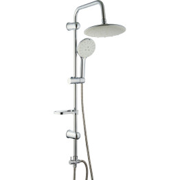 Colonne de douche avec fixation à main et porte-savon Chrome | Adexa 022