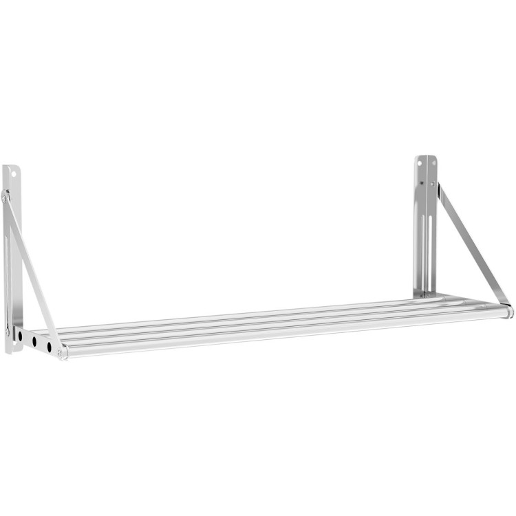 Étagère murale pliable de style tube en acier inoxydable 1000 mm | Adexa 331007