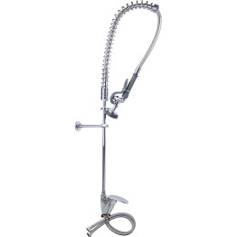 Robinet de prérinçage standard à montage sur plage, monotrou, avec poignée à levier, en laiton chromé | Adexa 6901A