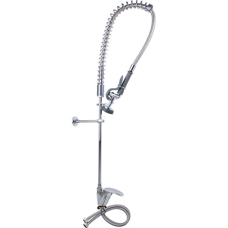 Robinet de prérinçage standard à montage sur plage, monotrou, avec poignée à levier, en laiton chromé | Adexa 6901A