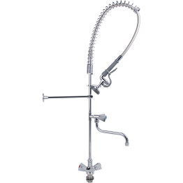 Prérinçateur standard avec cartouche à compression, poignée rotative et bec pivotant de 30,5 cm (12 po) en laiton chromé | Adexa 6902A12