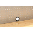 Coffre à outils roulant robuste en acier inoxydable avec plateau en bois, 15 tiroirs et 3 armoires supérieures, dimensions : 1978 x 510 x 1828 mm | Adexa 722038APSILVER
