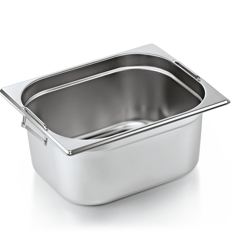 Casserole gastronorme en acier inoxydable avec poignée GN1/2, profondeur 150 mm | Adexa 8126H Casserole gastronorme en acier inoxydable avec poignée GN1/2, profondeur 150 mm | Adexa 8126H