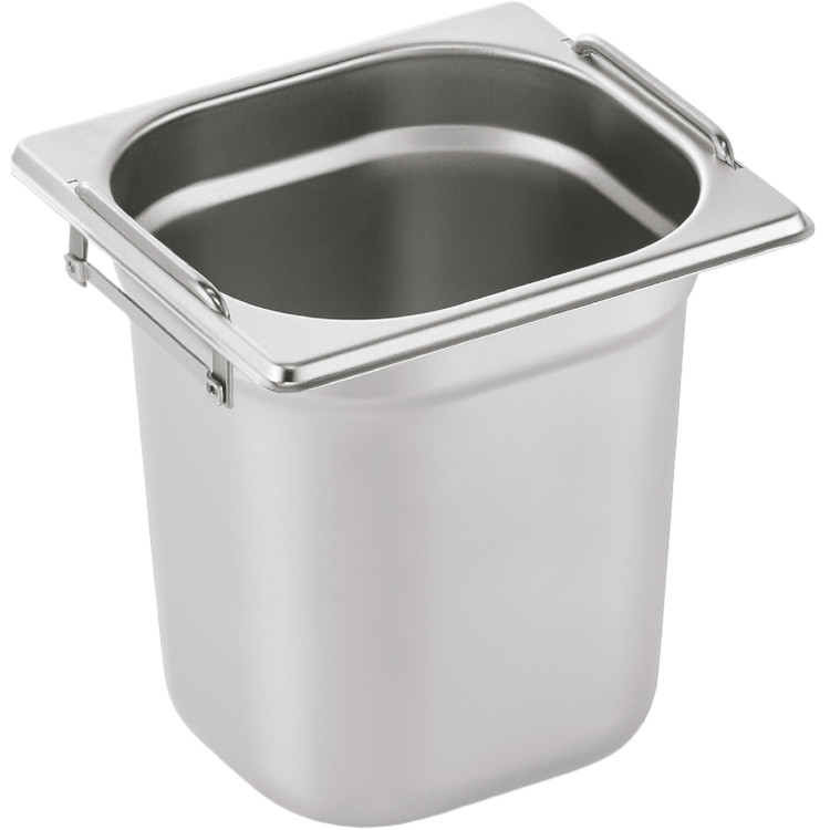 Casserole gastronorme en acier inoxydable avec poignée GN1/6, profondeur 200 mm | Adexa 8168H Casserole gastronorme en acier inoxydable avec poignée GN1/6, profondeur 200 mm | Adexa 8168H