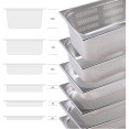 Casserole gastronorme en acier inoxydable perforée GN1/1, profondeur 200 mm | Adexa 8118P Casserole gastronorme en acier inoxydable perforée GN1/1, profondeur 200 mm | Adexa 8118P