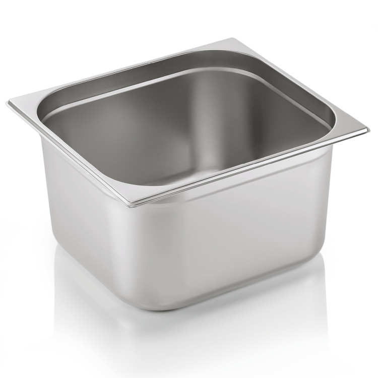 Casserole gastronorme en acier inoxydable GN2/3, profondeur 200 mm | Adexa 8238