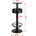 Pied de table rond en fonte noire Ø430 x 720 mm | Adexa A026A