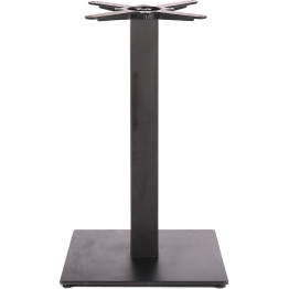 Pied de table carré en fonte noire, hauteur standard 400 mm | Adexa A037A