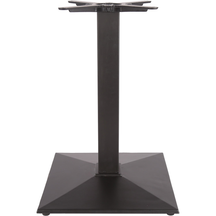 Pied de table carré en fonte noire, hauteur standard 410 mm | Adexa A038A
