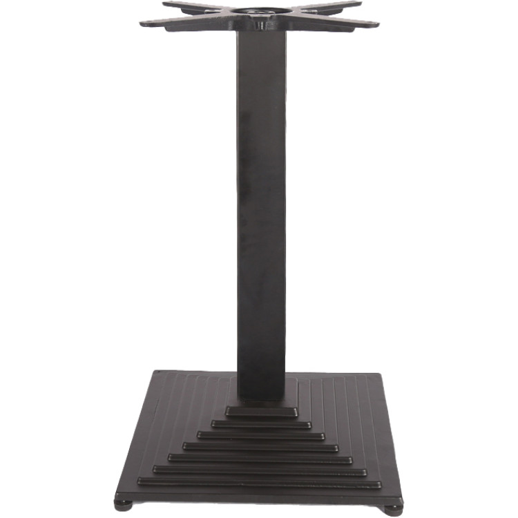 Pied de table carré en fonte noire 410 x 410 x 720 mm | Adexa A039A