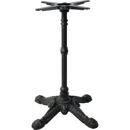 Pied de table décoratif en fonte noire, hauteur standard 520 mm | Adexa A083