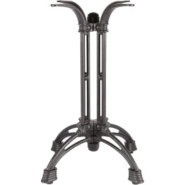 Pied de table décoratif en fonte noire, hauteur standard 660 mm | Adexa A101