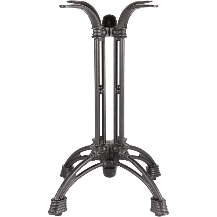Pied de table décoratif en fonte noire, hauteur standard 660 mm | Adexa A101