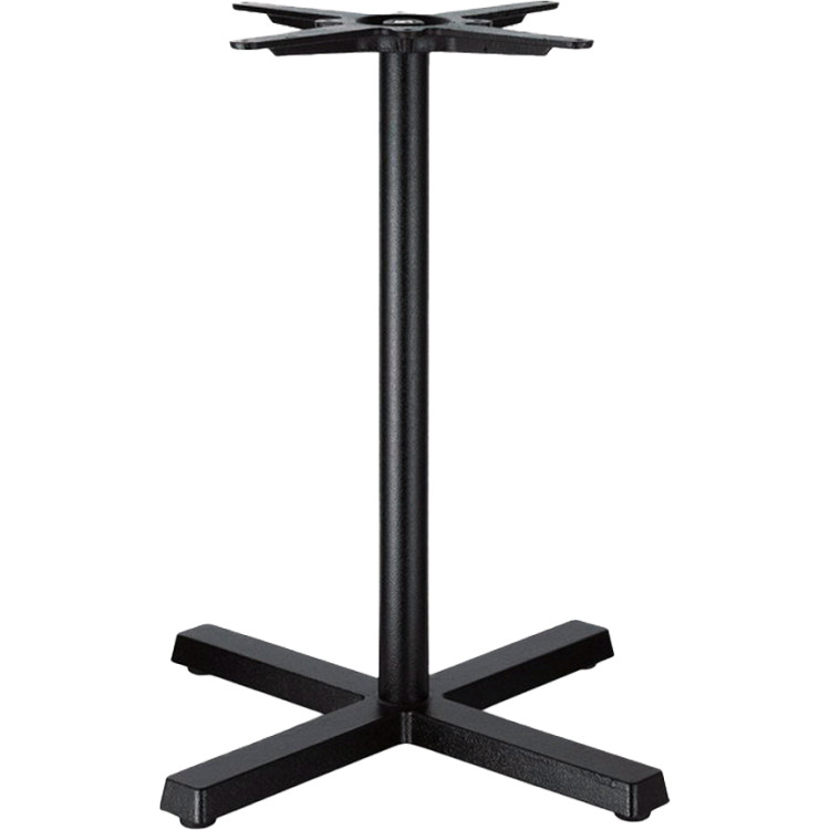 Pied de table en fonte noire à base en croix 610 x 720 mm | Adexa A120A