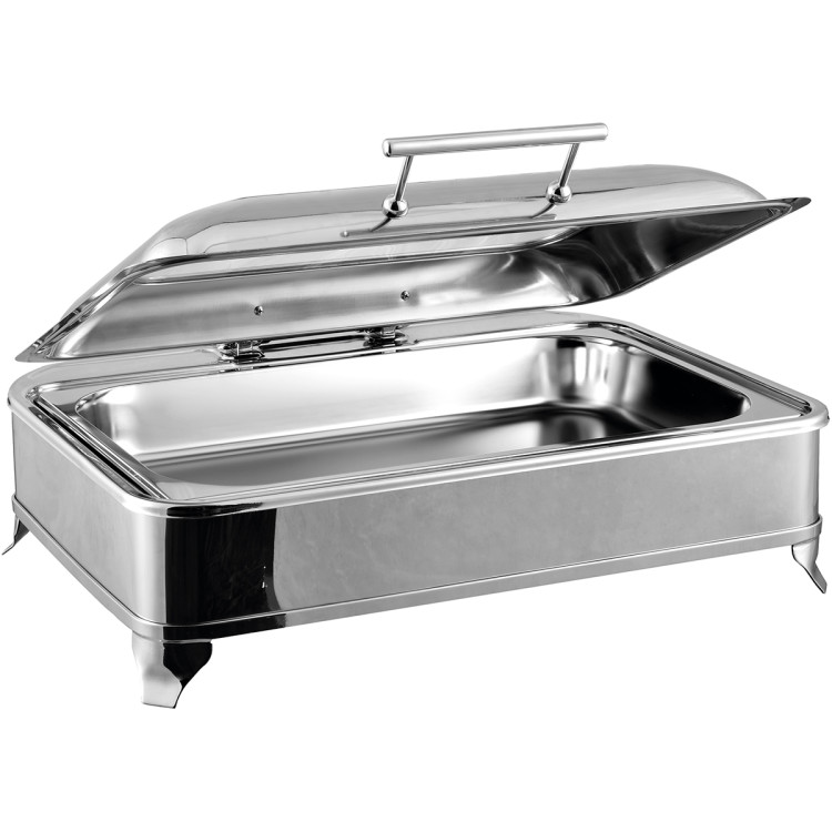 Chafing Dish Chauffage électrique GN1/1 Couvercle en verre Inox 9 litres | Adexa AD1102