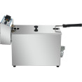 Friteuse électrique professionnelle de comptoir à cuve unique de 10 litres, dimensions : 265 x 490 x 360 mm | Adexa AFR006