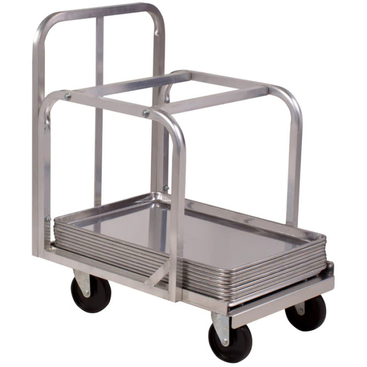 Chariot pour plateau de boulangerie/boîte à pâte à pizza pour plaque de cuisson 660 x 460 mm | Adexa ALRT1826