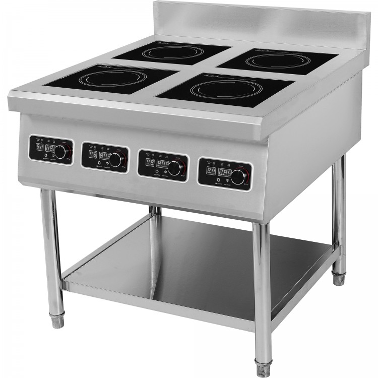 Table de cuisson à induction professionnelle sur pied 4x3,5kW | Adexa AMTCD401