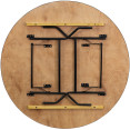 Table de banquet pliante ronde en contreplaqué 1830 x 760 mm (6 pieds) | Adexa AOX214