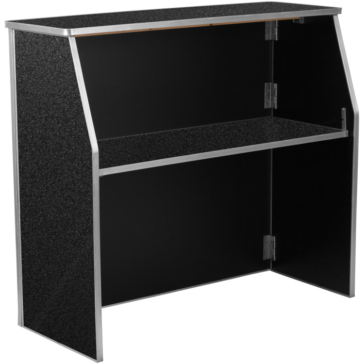 Bar pliable portable en stratifié marbre noir | Adexa AOX206 Bar pliable portable en stratifié marbre noir | Adexa AOX206