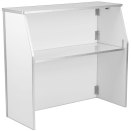 Bar pliable portable en stratifié blanc | Adexa AOX232 Bar pliable portable en stratifié blanc | Adexa AOX232
