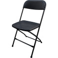 Chaise pliante en acier noir | Adexa AOX234