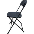 Chaise pliante en acier noir | Adexa AOX234