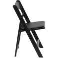 Chaise pliante en résine de polypropylène noire | Adexa AOX240