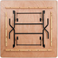 Table de banquet pliante carrée en contreplaqué 1525 x 1525 x 760 mm | Adexa AOX516