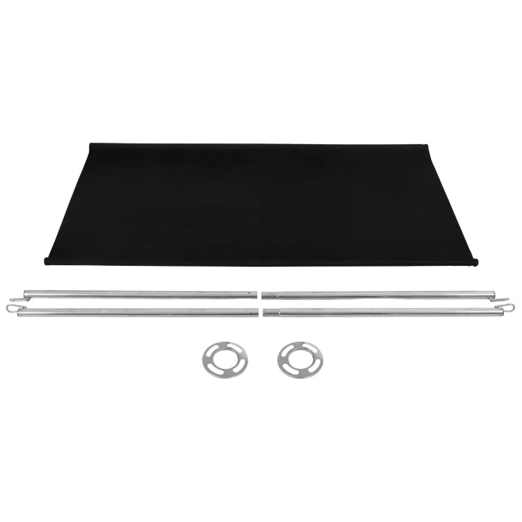 Accessoire de panneau de barrière en toile noire 1430×700 mm | Adexa BBPCB01B