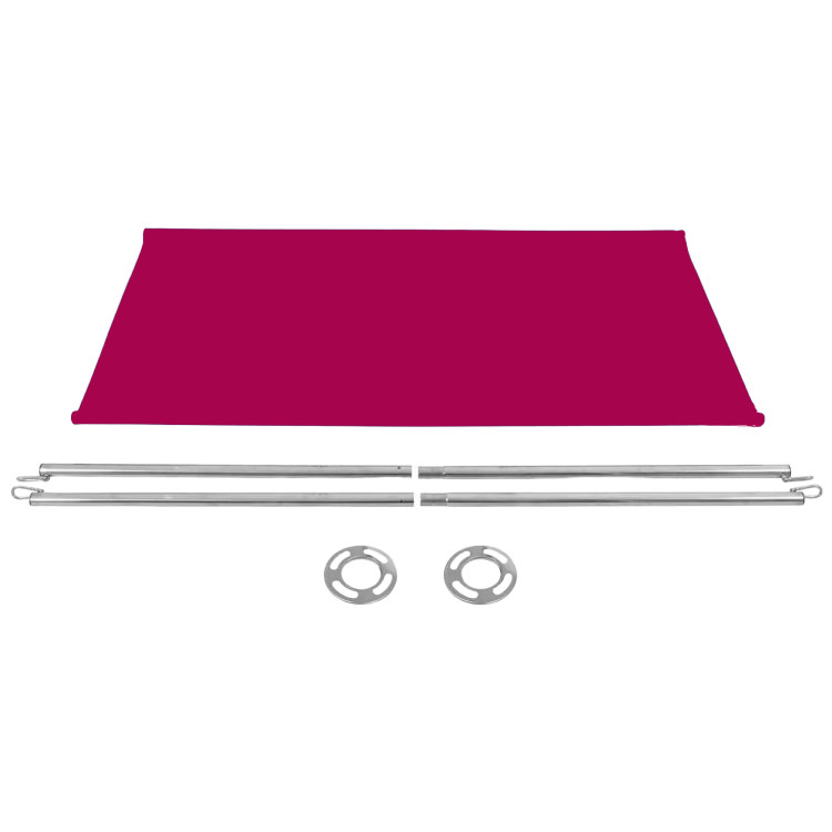 Accessoire de panneau de barrière en toile rouge 1430×700 mm | Adexa BBPCB01R