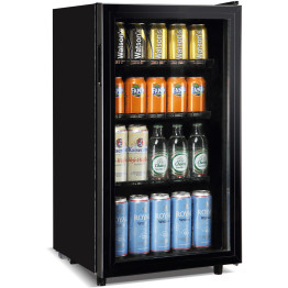 Refroidisseur de bouteilles de bière, porte en verre, 98 litres, noir | Adexa BC98D Refroidisseur de bouteilles de bière, porte en verre, 98 litres, noir | Adexa BC98D