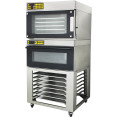 Socle pour four mixte/convection avec grille à lèchefrite en acier inoxydable à 7 niveaux, mobile sur roulettes, compatible avec les lèchefrites GN 1/1 | Adexa BCF95N